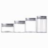 Cocina Hogar Vidrio Transparente Tapa de Hierro Tapa de Aluminio Sellado Tarro para Salsa de Chile Enlatada Pepinillos Tarro de Vidrio