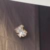 Botões Decorativos Yisen Borboleta Vidro Strass Metal Pequenos Estilo Chanel Galvanizado para Suéter Cardigã Botões para Colete Novo Estilo Chinês