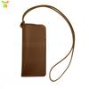 Cordón de Cuero Japonés y Coreano Bolsa para Gafas Bolsa para Guardar Gafas de Sol Protección para Gafas Adornos Colgantes Bolsa Pequeña Color Sólido PU Cuerda de Cuero para el Cuello