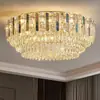 Lámpara de techo de arte de hierro de lujo ligero con cristal galvanizado para sala de estar, comedor, pasillo, villa, luz minimalista moderna para dormitorio principal