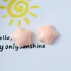 Color Caramelo Brillante Lindo Estrella Gordita Resina Estrella de Cinco Puntas Accesorios DIY Accesorios para el Cabello Caseros Materiales Hechos a Mano