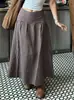 Falda Elegante de Ajuste Delgado para Mujer con Estampado de Lunares Retro Estilo Francés, Falda de Verano Estilo Ins de Cintura Media Ajustada con Corte A y Evase para Mujer
