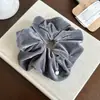 Nueva Diadema de Terciopelo Simple de Alta Gama con Bola Brillante de Alta Gama para Cola de Caballo Baja Cuerda para el Cabello Accesorios para el Cabello para Mujeres