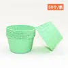 Soporte de papel rizado para pasteles al por mayor en oro y plata, película de horneado resistente a altas temperaturas, papel encerado, tazas de papel rizado blancas para pasteles