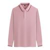 Primavera e outono negócios trabalho roupas de manga comprida camisa polo camisa personalizada escritório cultural camisa serviço de vendas camisa de manga comprida