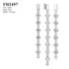 Nuevos Productos Nuevo Pulsera de Plata S925 Moissanita Hip-hop Transfronterizo Europeo y Americano 18mm Trébol de Cuatro Hojas Pulsera de Cadena Cubana