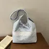 2026 Nova Bolsa Feminina Estilo Coreano e Japonês Bolsa de Ombro de Renda com Laço Grande Capacidade Alto Valor Bolsa de Lona Estilo Fada Estudante
