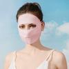 Mascarilla de seda helada de nailon con protección solar, personalizada, para verano, viajes al aire libre, protección facial, para uso médico y de belleza, para mujer, con sombreado facial completo.