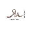 Oferta Especial Transfronteiriça Moda Acessórios de Cabelo Coque Grampo de Cabelo Presilha de Tubarão Presilha com Strass Acessório de Cabelo em Formato de Coração Gravata Borboleta Grampo de Cabelo para Menina