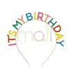 Suministros para decoración de fiesta de cumpleaños de bebé traje de banderines de papel tema arcoíris diseño de lugar de banquete exclusivo transfronterizo