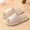 Zapatillas de lino Lida Nia para hombre, antideslizantes, primavera y otoño, para interior, hogar, silenciosas, para las cuatro estaciones, de tela de algodón y lino, nuevas para mujer