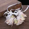 Guirlanda Infantil Acessórios de Cabelo Princesa Super Fada Menina Flor Pérola Fita Tiara Doce Daminha Floco de Neve Aro de Cabelo Popular