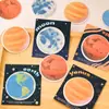 Notas Adhesivas Redondas de Planeta Creativas y Lindas con Alta Apariencia y Notas Adhesivas para que los Estudiantes las Usen para Dejar Mensajes y Notas N Veces