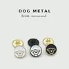 Botones Metálicos de Perrito Lindo Botones Redondos Cosidos a Mano Botones para Cárdigan Tejido Botones para Camisa Ropa Exterior Infantil Botones Decorativos Botones