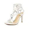Sandalias Cruzadas para Mujer Talla 34-50 Color Sólido Casual Punta Abierta Tacón Fino Sandalias Romanas Aliexpress Sandalias de Tacón Alto para Mujer