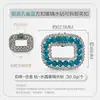 Suministro Exclusivo Transfronterizo de Hebillas Cuadradas de Vidrio con Pedrería de Diamante, Brillantes Accesorios Florales para Zapatos de Baile, Flores para Zapatos Desmontables de Clip