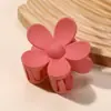 Presilha de Cabelo Flor Fresca Fosca Estilo Influenciador Coreano e Japonês para a Parte de Trás da Cabeça, Presilha Tiburón Coreana para Mulheres com um Toque de Luxo