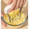 Prensador de papas manual comida complementaria para bebés prensa de puré de papas utensilio de cocina de acero inoxidable machacador transfronterizo