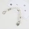 Cadena de amor diy cadena para funda de teléfono móvil cadena de corazón de melocotón con cuentas hechas a mano cadena portátil joyería decorativa para funda de teléfono móvil