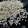 Set de mini pedrería de circonia blanca brillante para uñas, pedrería irregular de fondo plano, accesorios populares de colores mixtos para decoración de uñas
