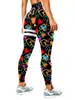 Roupas de Yoga Novas Transfronteiriças Femininas Calças Justas de Cintura Alta Levanta Bumbum Esportes Fitness Dança Calças de Yoga Estampadas Calças Justas