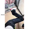 Jeans Azules Oscuros de Pierna Ancha para Mujer en Otoño e Invierno Forrados de Felpa y Engrosados Talla Grande para Gorditas Ajuste Holgado Adelgazante Pantalones Rectos de Corte A con Caída