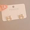 Celebridad de Internet Pendientes de Aro de Mariposa Completamente Incrustados de Diamantes de Alta Gama Elegantes con Agujas de Plata Pendientes Pequeños de Moda Exquisitos para Mujeres