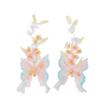 2024 nuevo diseño original antiguo hecho a mano accesorios para el cabello hanfu con mariposa rosa pinza para el cabello tocado hanfu