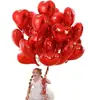 Globos de Película de Aluminio con Forma de Corazón Rojo Transfronterizos 12 Piezas 18 Pulgadas Globos Decorativos para el Día de San Valentín Fiesta de Bodas Decoración de Boda