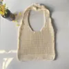 Bolso de Hombro Tejido Transfronterizo, Bolso de Lana Retro, Bolso de Playa de Gran Capacidad, Bolsa de Compras, Bolso Tote Tejido para Mujer, Bolso de Mano