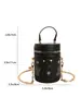 Bolsa Cubo Nueva Otoño 2026 Tacto de Alta Gama Bolsa Cilíndrica Bolso de Mano con Estampado Bolso Bandolera Versátil al por Mayor Bolso de Mujer