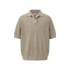 SKRSANYU Sencilla Camisa Polo de Punto Falso Dos Piezas Estilo Old Money para Hombre Mujer Camiseta de Verano Solapa Manga Corta SYT1069