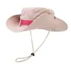 Sombrero Transfronterizo para Senderismo y Montañismo para Hombres con Ala Ancha Protección Solar Sombrero de Pescador para Mujeres Sombrero de Pesca para Exteriores Sombrero de Sol Estilo Vaquero Occidental