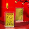 Pegatina Dorada para Teléfono de los Nueve Nueve Nueve de Oro Puro, Ocho Deidades Guardianas, Tarjeta Dorada del Zodiaco Buda Thangka, Regalos al por Mayor