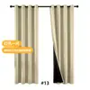 Suministro Exclusivo Transfronterizo de Populares Cortinas Negras Beni con Acabado Perforado para Protección Solar de Alto Oscurecimiento, al por Mayor, con Diferentes Colores en Cada Lado