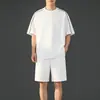 Conjunto de Shorts Esportivos Casuais Masculino Camiseta Fina de Manga Curta Estilosa 2026 Novo Conjunto de Roupa Moda Masculina de Verão