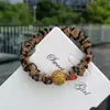 Faixa de Cabelo com Estampa de Leopardo Europeia e Americana Prendedor de Cabelo Anel de Intestino Grosso Grande com Strass de Alta Qualidade Corda de Cabelo de Luxo Acessível Elástico de Cabelo Acessórios de Cabelo Femininos Venda por Atacado