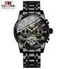 Reloj de Hombre Marca Suiza Tevise Reloj de Hombre Reloj de Moda Reloj Mecánico Reloj Multifuncional Impermeable