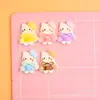 Juguete de comida en miniatura simulado pegamento de crema resina accesorios de gato KT accesorios de decoración DIY material para funda de teléfono accesorio para el cabello kit