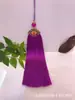 15cm Dielianhua Estilo Chinês Popular Esmalte Cloisonné Borla Borla Dinastia Han Botão Pressionado Pingente de Borla Pingente de Carro