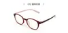 Estilo Coreano Ultra-Ligero Marco Redondo Pequeño de Tr90 para Mujer con Graduación, Marco de Gafas Retro Artístico para Hombre Danyang 6873 Oval