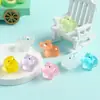 Figurillas de Animales Hipopótamo Pequeño de Resina Luminosa 3D Accesorios DIY Decoración de Escritorio de Coche Adornos Pequeños Venta al por Mayor