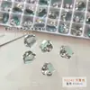 Tamanho Pequeno, Sem Bandeja Base, Decorações para Unhas com Strass de Cristal, Super Brilhantes, Transparente Gelo, Formato de Ovo de Pombo, Ângulo Reto, Quadrado Gordo, Acessórios de Bola de Diamante Acabados