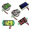 Voltímetro de CC con pantalla digital, 4,5-30 V CC, dos cables, 0,36 pulgadas, protección inversa, para batería de coche y motocicleta
