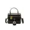 Bolsa de Ombro Versátil Simples Retrô Nova Moda Transfronteiriça Cor Sólida Bolsa de Maquiagem Casual Portátil Bolsa Transversal para Sair