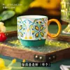 Conjunto de Copos de Cerâmica Empilháveis para Água para Casa e Casal com Suporte de Ferro Copo Retro para Café da Manhã Caneca de Alto Valor Atacado