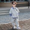 Conjunto de Camisa de Algodón para Niño con Sudadera Falsa de Dos Piezas, Nuevo Conjunto de Ropa de Primavera y Otoño Elegante y Moderno para Niños