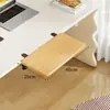 Tablero de extensión para escritorio, escritorio de oficina sin taladrar, organizador de escritorio expandible, plegable, ampliado y alargado, tablero de extensión con reposabrazos