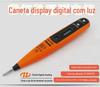 Caneta elétrica multifuncional eletricista display digital caneta de medição lâmpada de teste de carro chave de fenda caneta elétrica caneta de teste de indução digital
