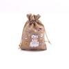 Bolsa de almacenamiento con cordón de Halloween al por mayor, bolsa de embalaje de dulces, bolsa de regalo de mago divertida, bolsa de regalo, bolsa de lino de imitación